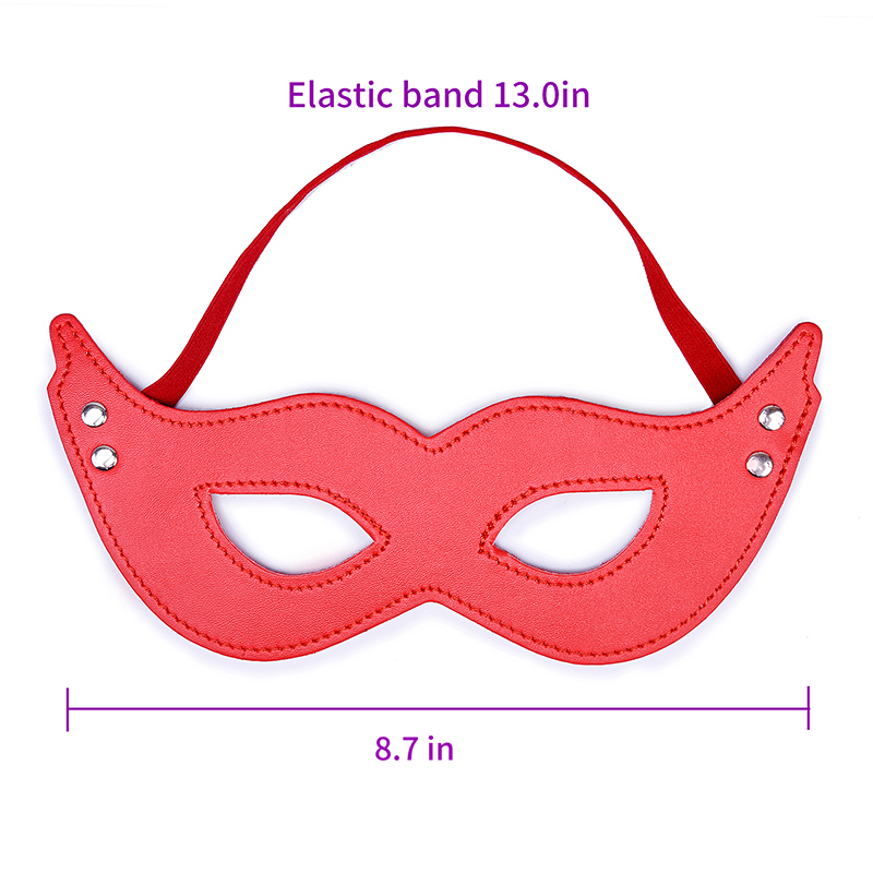 Hot Red Leather Mask