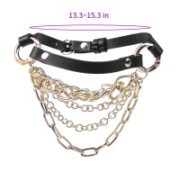 Male Masturbator Manufacturers – 
 Open-Body Chain Harness with Leather Collar – missuuu