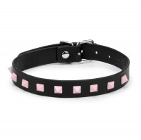 Sexual Restraints Factory – 
 Adjustable attractive pink square revit collar – missuuu
