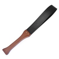 Pasties Online – 
 Wooden Handle Leather Spanking Paddle – missuuu